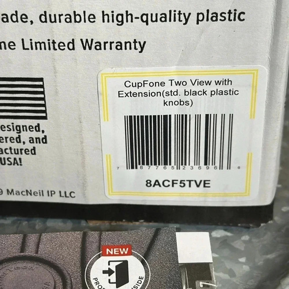 NWT WeatherTech CupFone ‼️WITH EXTENSION NECK‼️Car Cup Cell Phone Holder Black - Picture 6 of 7